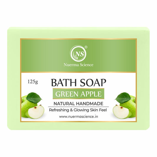 Nuerma Science Green Apple Bath Soap | Refreshes & Revitalizes Skin | Swadesiicart
