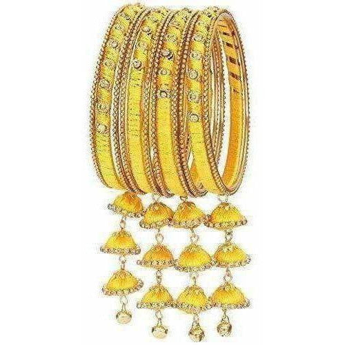 Silk Thread Bangle Set - Grab2buy