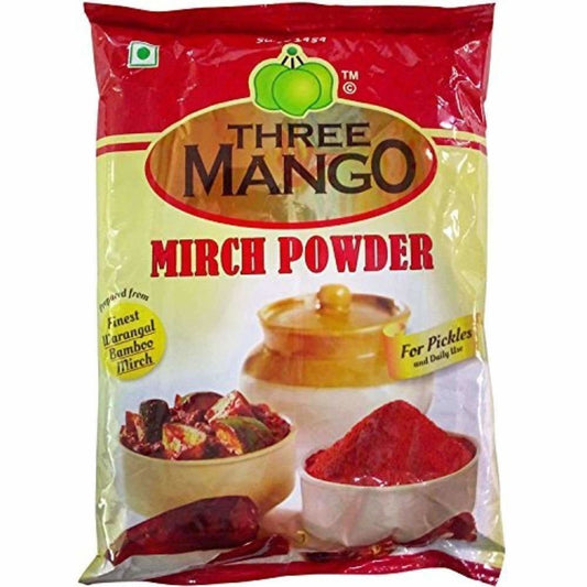 Three Mango Mirchi Powder 500g Pouch - Grab2buy