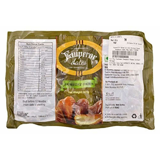 Emperor Seedless Dates - Deseeded 500g Pouch