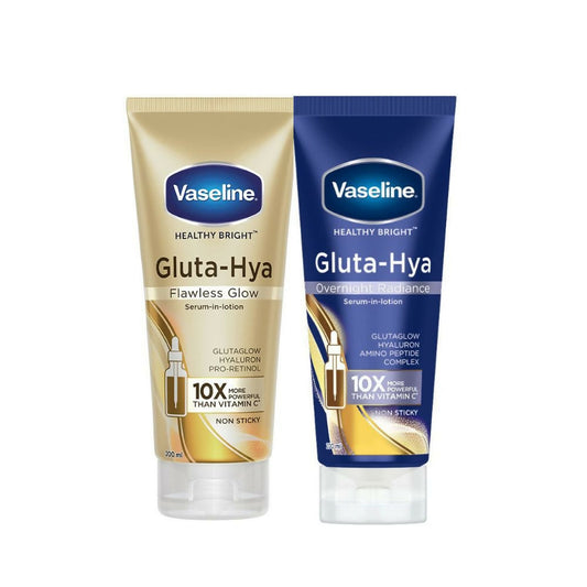 Vaseline Gluta-Hya Flawless Glow & Overnight Radiance Serum-In-Lotion Combo Grab2Buy Vaseline Grab2Buy