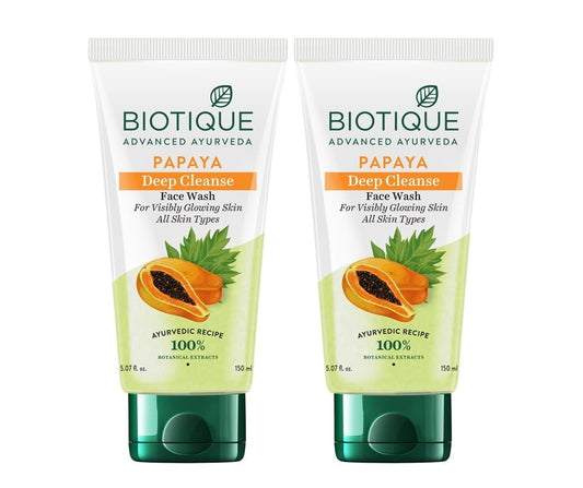 Biotique Bio Papaya Visibly Flawless Skin Face Wash Grab2Buy Biotique Grab2Buy