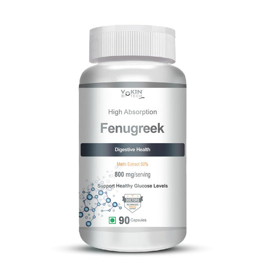 Vokin Biotech Fenugreek Seed Extract Supplement 500mg, Silymarin Extract 300mg Support Healthy Glucose Levels Grab2Buy Vokin Biotech Grab2Buy
