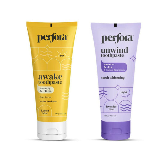 Perfora The Daily Routine Awake & Unwind Toothpaste Combo Grab2Buy Perfora Grab2Buy