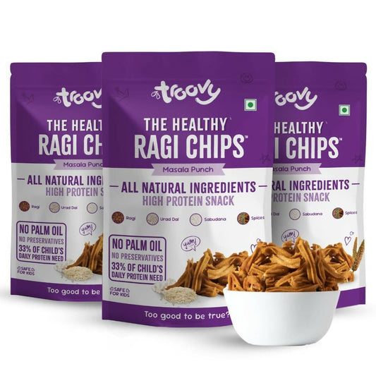 Troovy Healthy Masala Ragi Chips Tasty & High Protein Snacks Grab2Buy Troovy Grab2Buy