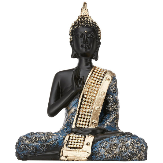 Grab2Buy Handcrafted Meditating Lord Buddha Polyresin Idol