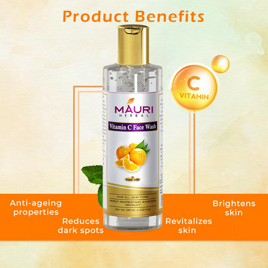 Khadi Mauri Herbal Vitamin C Face Wash Grab2Buy Khadi Mauri Herbal Grab2Buy