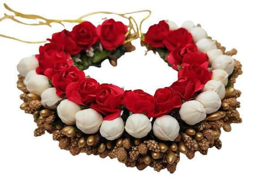 Red & Gold Hair Accessories Grab2Buy Mokshi Collections Grab2Buy