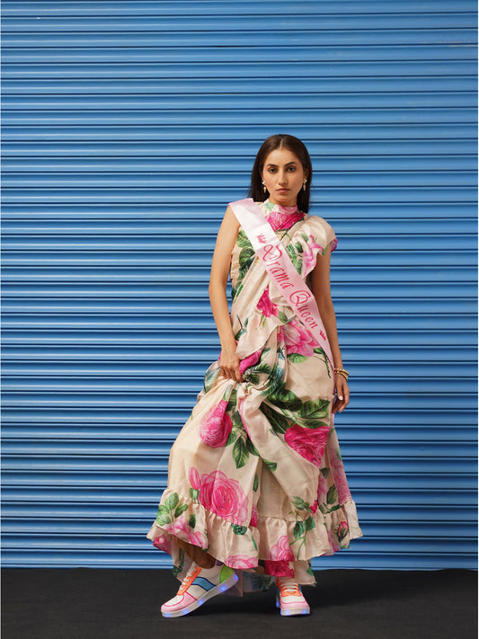 Tikhi Imli Floral Printed Poly Crepe Grab2Buy