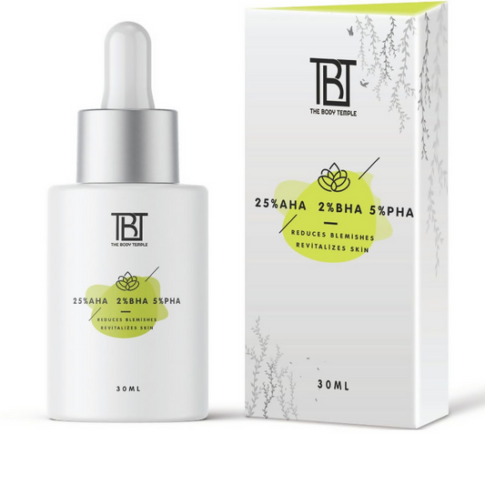 The Body Temple 25% AHA + 2% BHA & 5% PHA Peeling Solution for Face Grab2Buy The Body Temple Grab2Buy