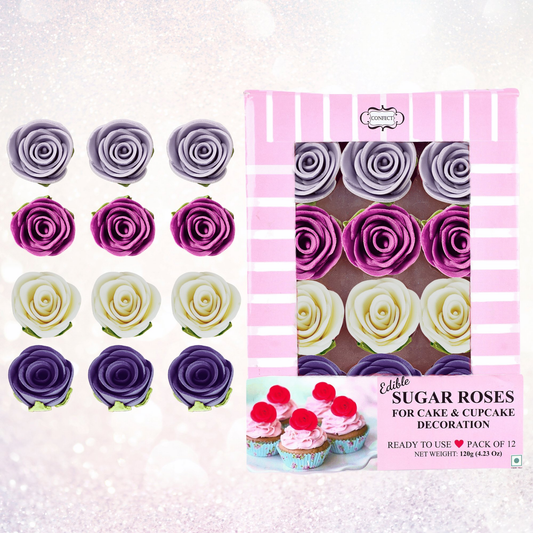 Confect Ombre- 6 | Edible Sugar Roses Topper