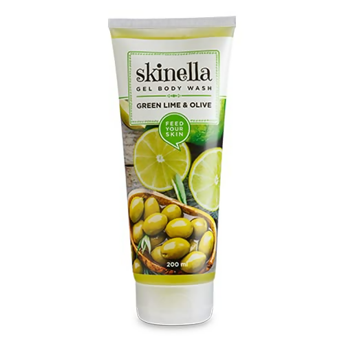 Skinella Gel Body Wash,Green Lime And Olive with Vitamins E & C Grab2Buy Skinella Grab2Buy