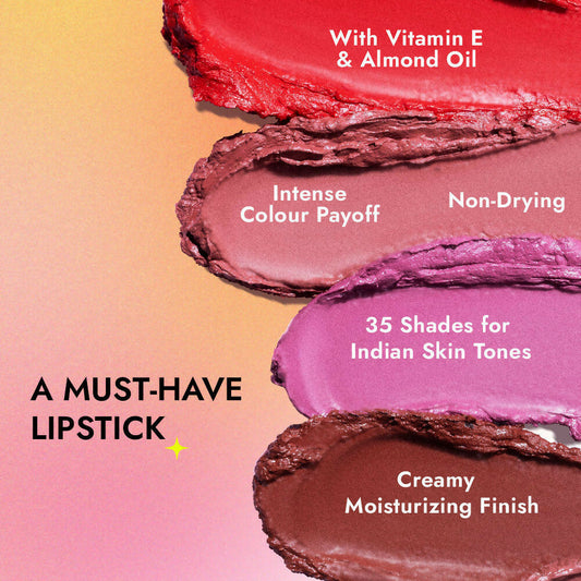 Nykaa So Creme Creamy Matte Lipstick - It's A Vibe
