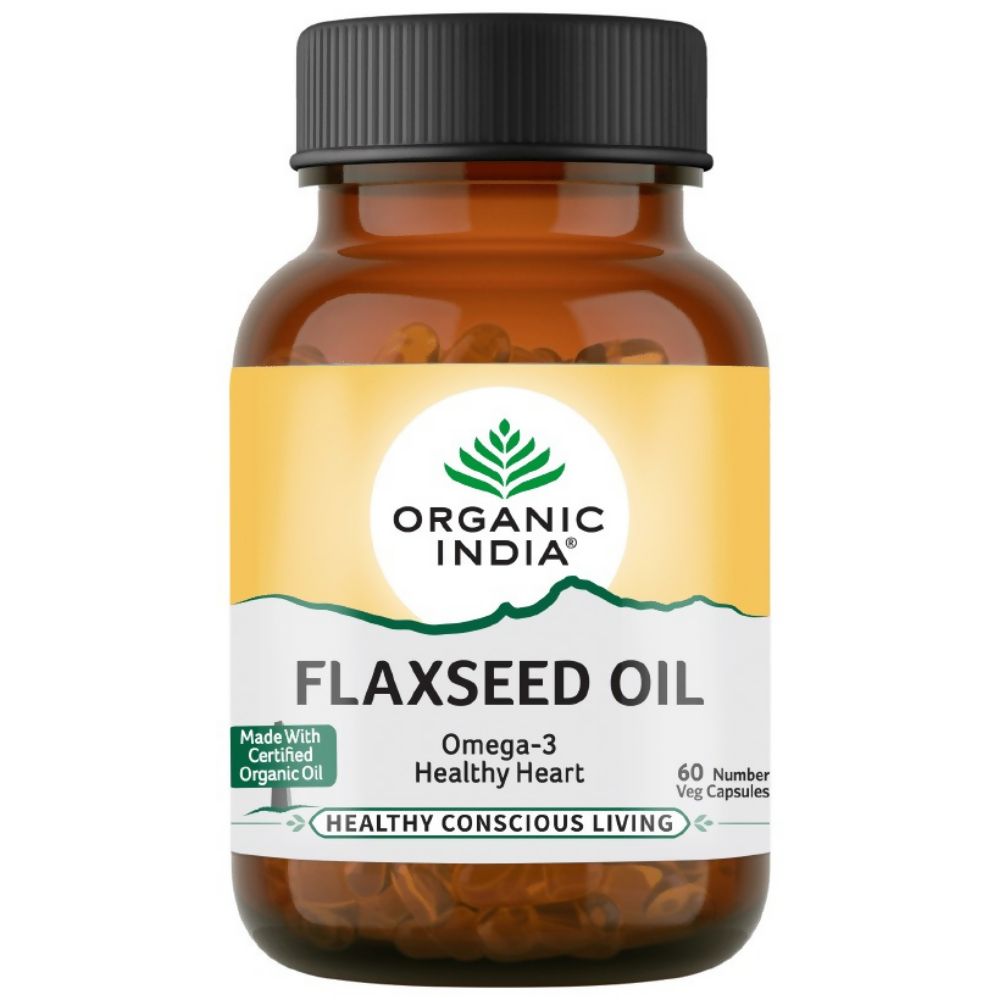 Organic India Flaxseed Oil Capsules - Grab2buy