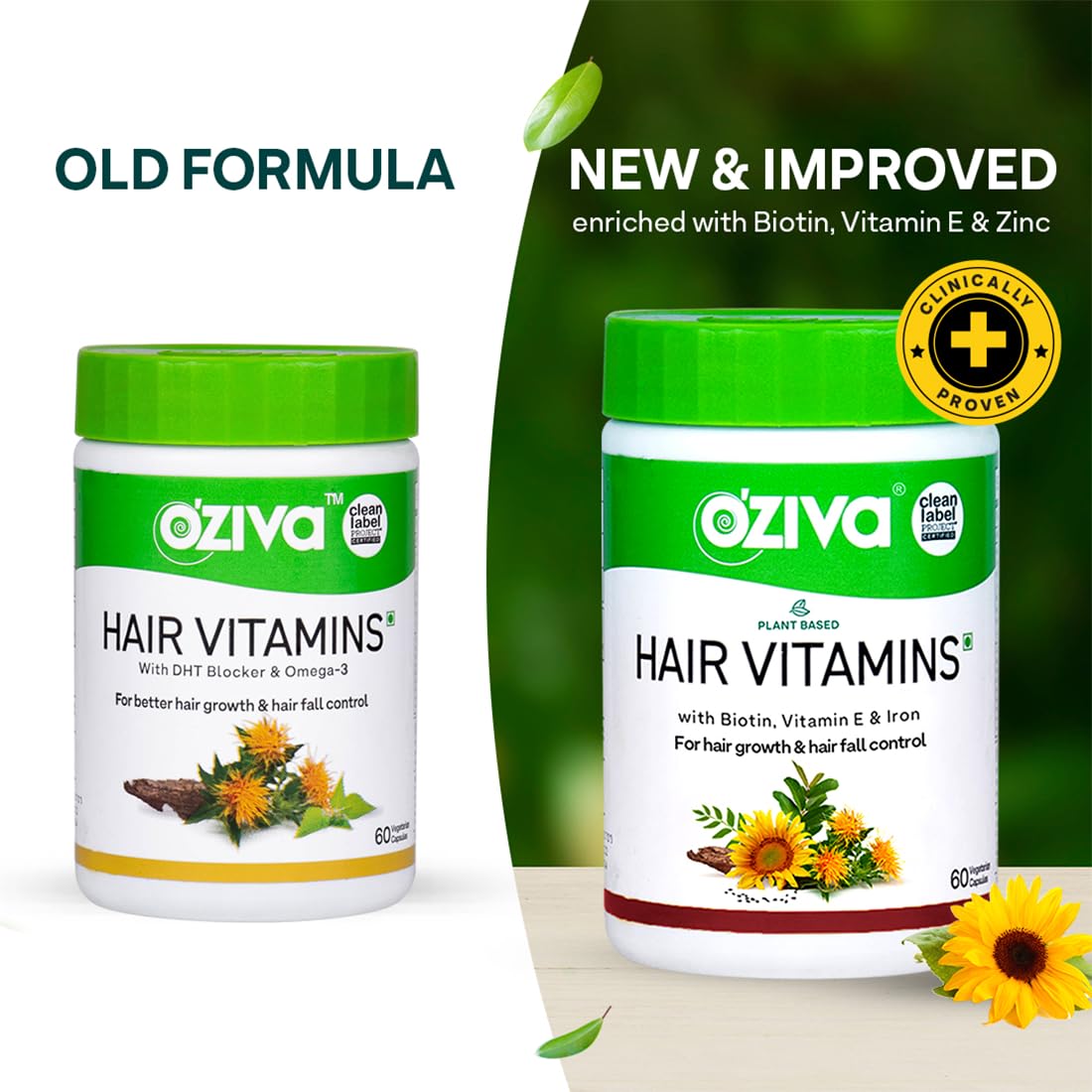 OZiva Hair Vitamins (With Dht Blocker & Omega 3) - Grab2buy
