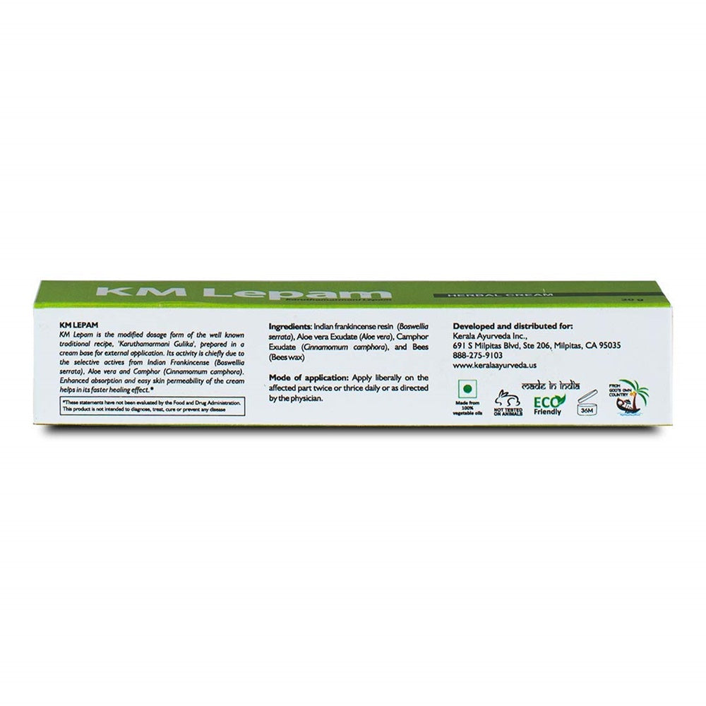 Kerala Ayurveda KM Lepam ingredients