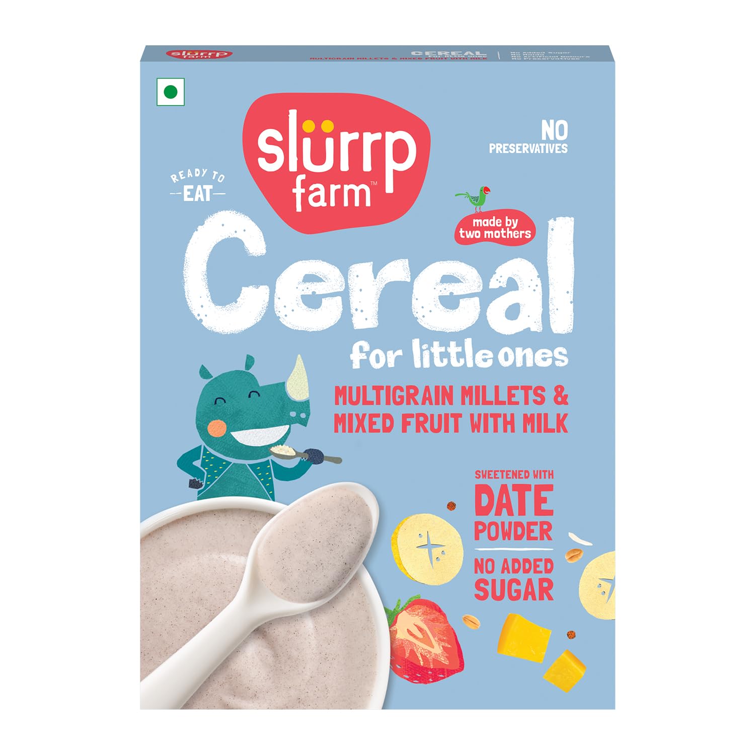 Slurrp Farm Multigrain Millets with Mixed Fruits Cereal For Kids - Grab2buy