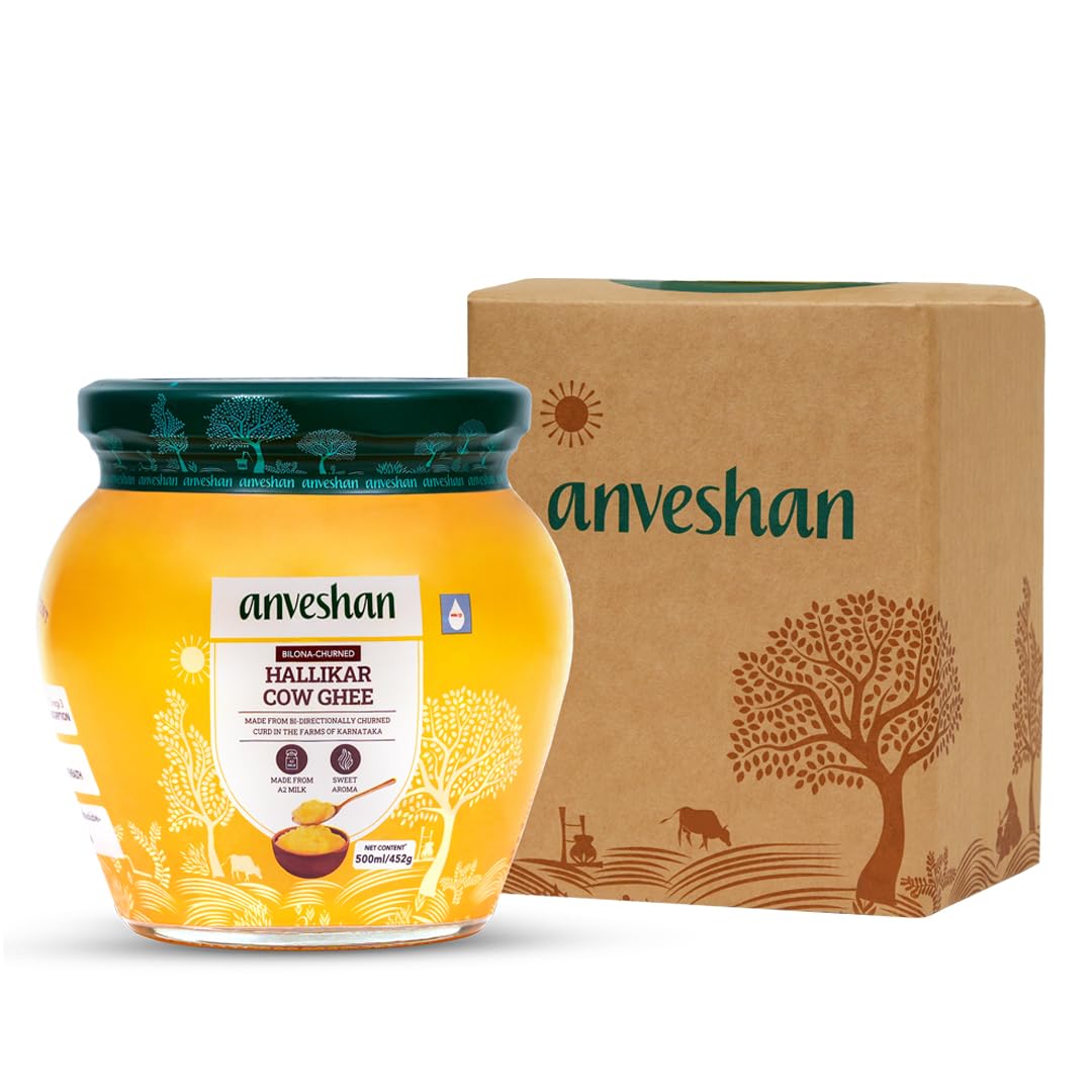 Anveshan A2 Desi Cow Ghee | Pure, Natural & Healthy Ghee | A2 Gir Cow Ghee - Grab2buy