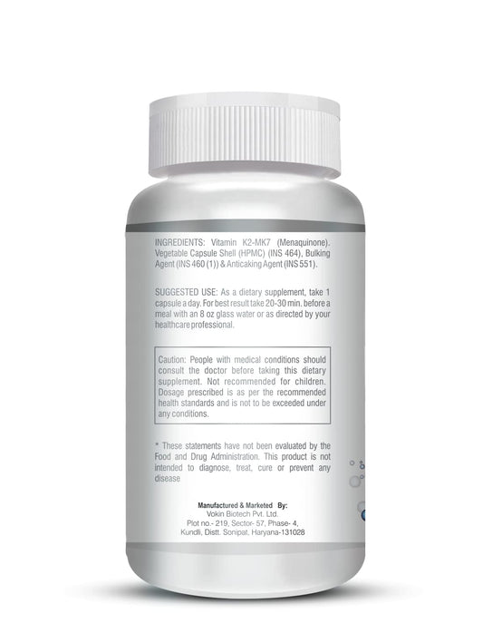 Vokin Biotech Vitamin K2 MK-7- Support Bone & Heart Health - 55mc Capsules Grab2Buy Vokin Biotech Grab2Buy