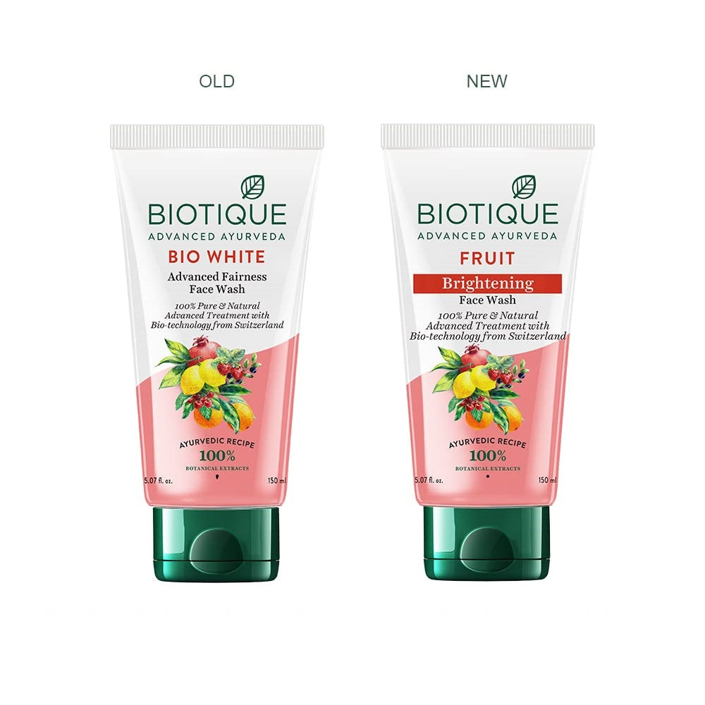 Biotique Advanced Ayurveda Fruit Brightening Face Wash - Grab2buy