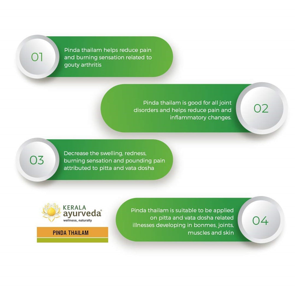 Kerala Ayurveda Pinda Thailam ingredients