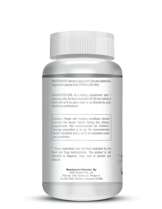 Vokin Biotech Spirulina- Support Heart Health and Liver Health -800mg Grab2Buy Vokin Biotech Grab2Buy