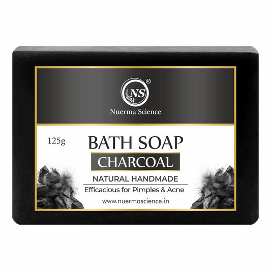 Nuerma Science Charcoal Bath Soap | Efficacious for Pimples & Acne | Swadesiicart