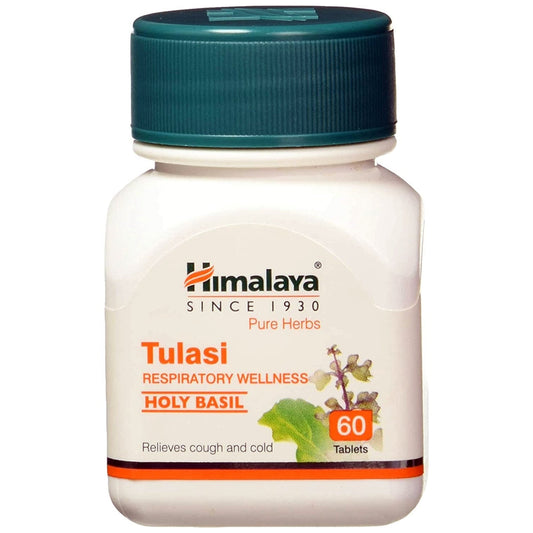 Himalaya Wellness Pure Herbs Tulasi Respiratory Wellness - 60 Tablets - Grab2buy