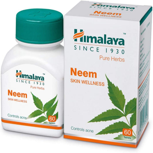 Himalaya Wellness Pure Herbs Neem Skin Wellness Tablets | Ayurvedic Acne & Skin Care