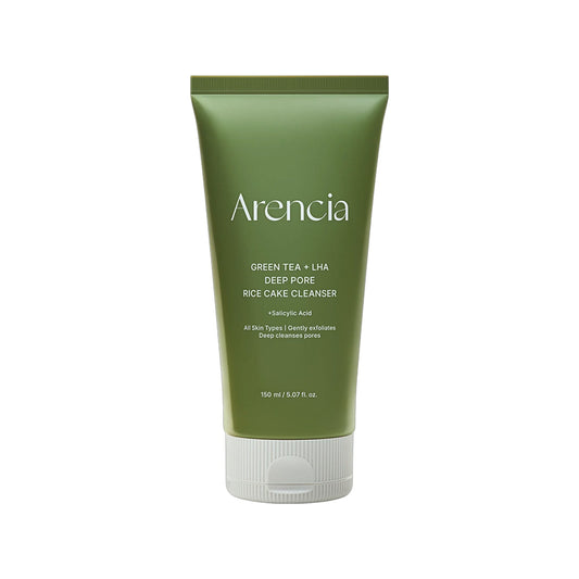 Arencia Green Tea + LHA Deep Pore Rice Cake Cleanser