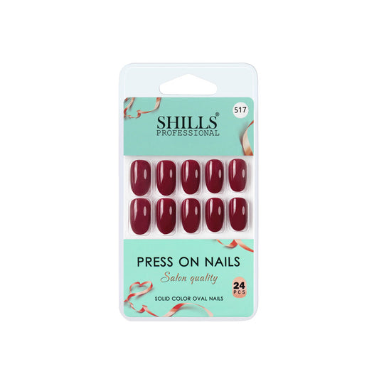 Shills Professional Reusable Press On Nails Oval - SPN517