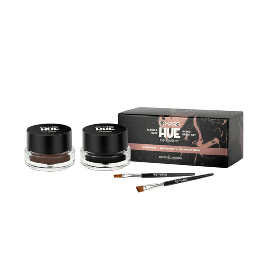 MARS Cosmetics 2-In-1 Hue Gel Eyeliner With 2 Brush Set - 2