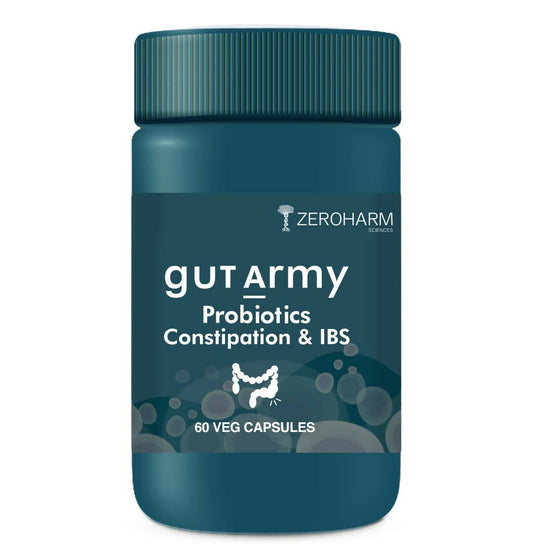 Zeroharm Gut Army Probiotics Constipation & IBS Capsules - Grab2buy