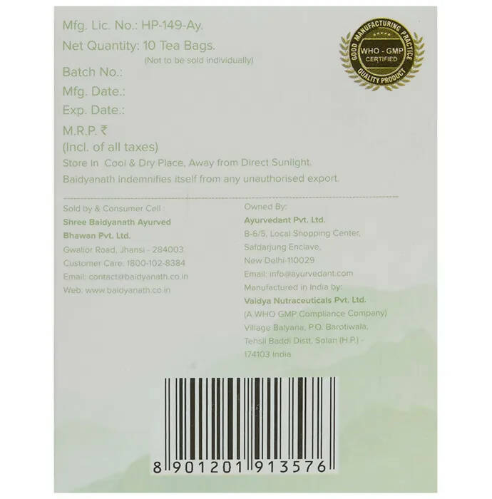 Baidyanath Jhansi Ayurvedant Vital-Tea Bags - Grab2buy