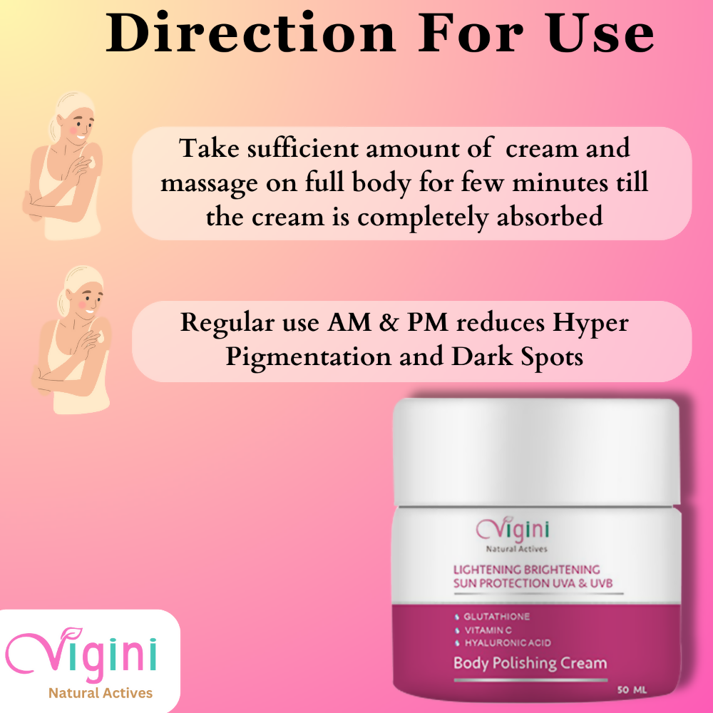 Vigini Skin Whitening Lightening Body Polishing Day Night Gel Cream - Grab2buy