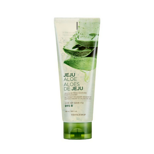 The Face Shop Jeju Aloe Fresh Soothing Foam Cleanser Grab2Buy The Face Shop Grab2Buy