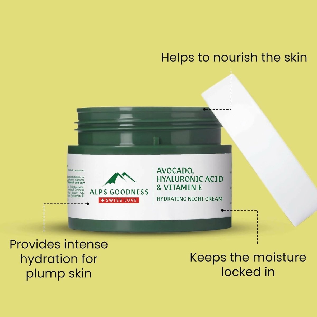 Alps Goodness Avocado, Hyaluronic Acid & Vitamin E Hydrating Night Cream - Grab2buy