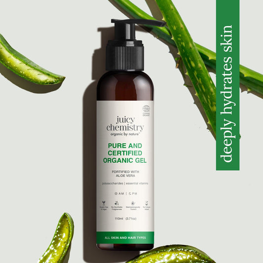 Pure and Certified Organic Gel Fortified with Aloe Vera