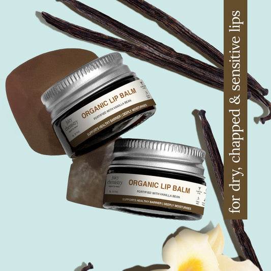 Organic Lip Balm Fortified with Vanilla Bean
