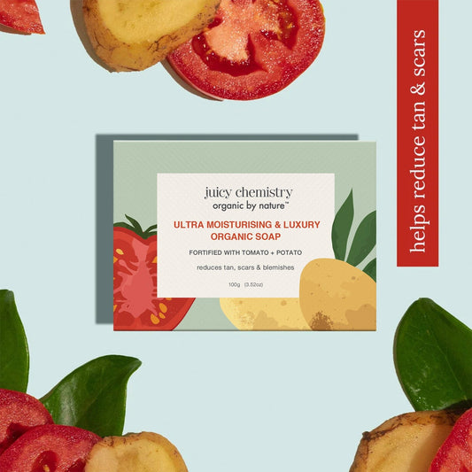Ultra Moisturising & Luxury Organic Soap Fortified with Tomato + Potato