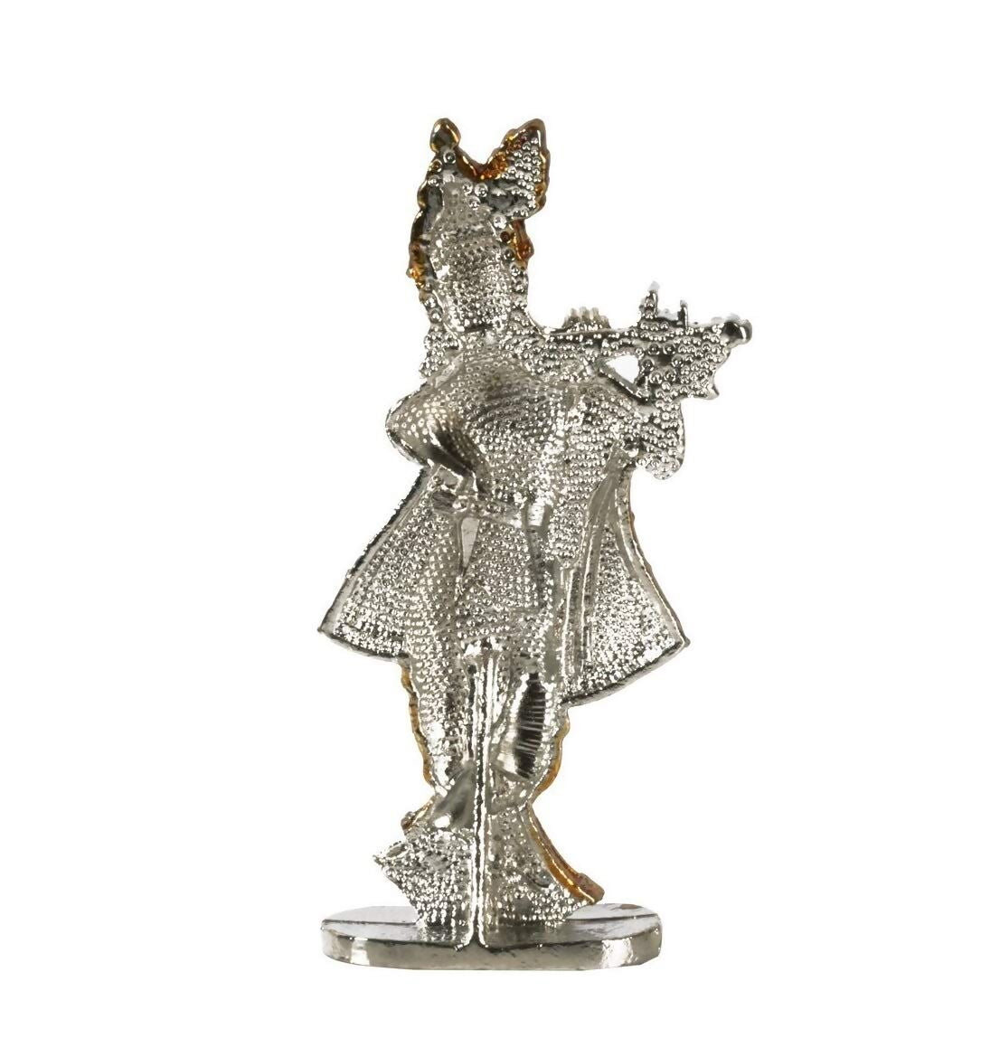 Relicon Lord Krishna Idol Silver Gold Metal Statue - Grab2buy