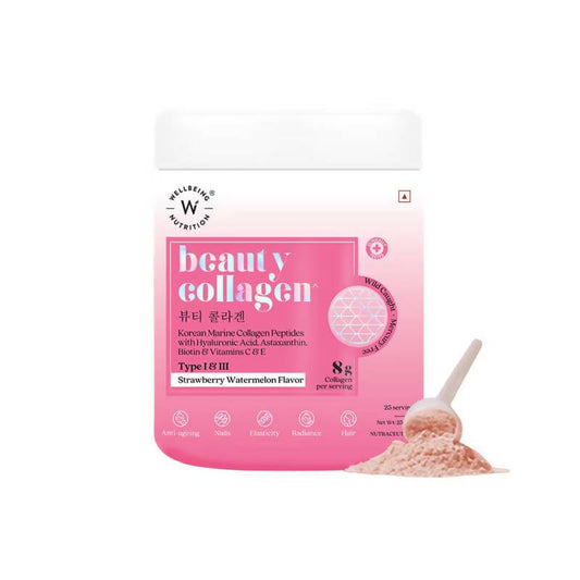 Wellbeing Nutrition Beauty Korean Marine Collagen Peptides - Strawberry & Watermelon Grab2Buy Wellbeing Nutrition Grab2Buy