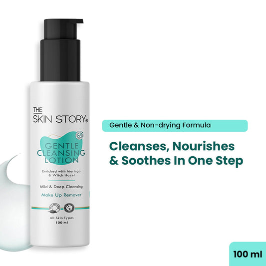 The Skin Story Gentle Face Cleanser Lotion For Deep Cleansing Moisturizing Makeup Removal - Moringa Grab2Buy The Skin Story Grab2Buy