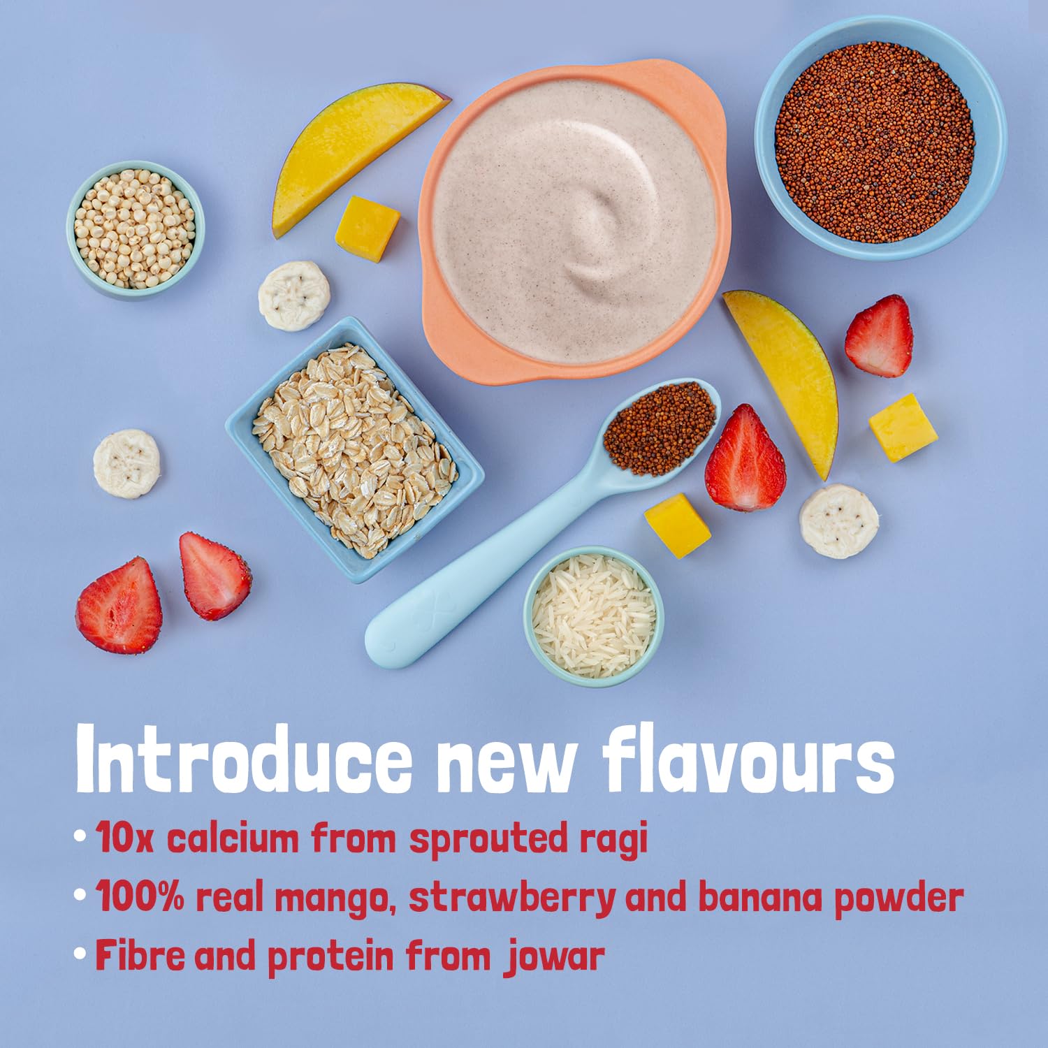 Slurrp Farm Multigrain Millets with Mixed Fruits Cereal For Kids - Grab2buy