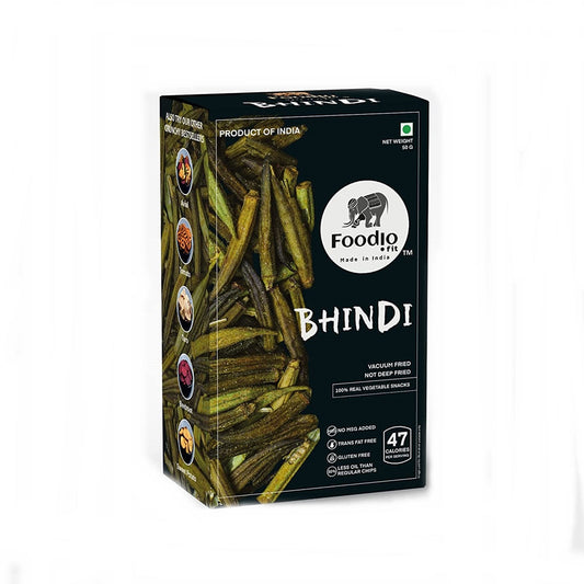 Foodio Bhindi Vacuum Fried Chips - Grab2buy