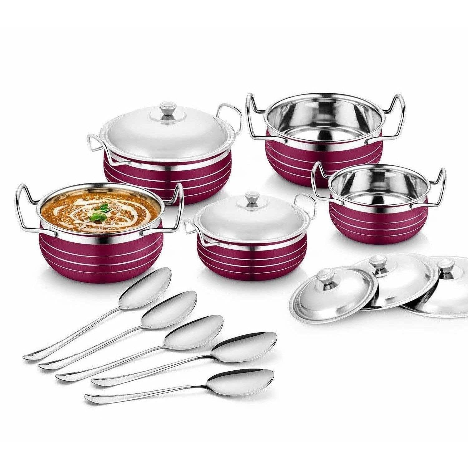 Stainless Steel Handi Copper Set (10-Pieces) - Grab2buy