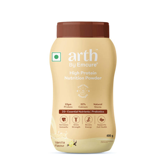 Arth High Protein Nutrition Powder - Vanilla Flavour