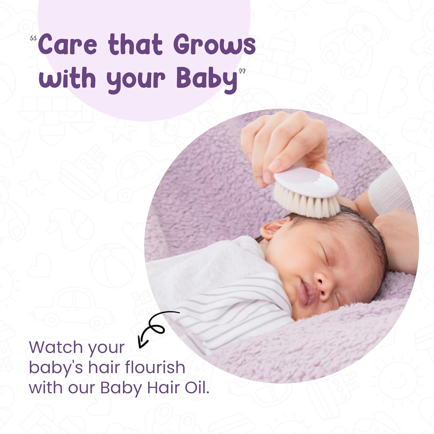 Mother Sparsh Nourishing Baby Hair Oil, Soothe & Nourishes Delicate Baby Scalp, Suitable Hair Oil for Newborns - Grab2buy
