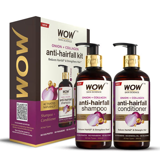 Wow Skin Science Apple Cider Vinegar Shampoo and Hair Conditioner Combo