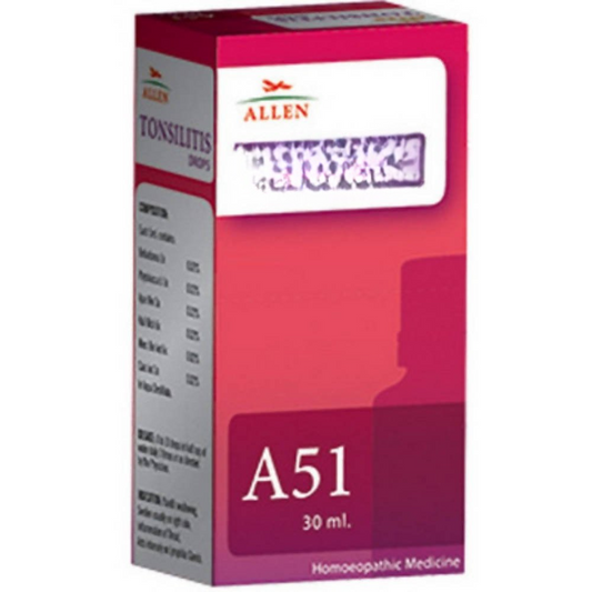 Allen Homeopathy A51 Tonsilitis Drops